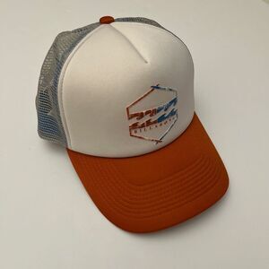 Billabong Orange & Blue Hat Headwear, Billabong Mesh Trucker Hat, Billabong  418